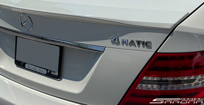 Custom Mercedes C Class  Sedan Trunk Wing (2008 - 2014) - $299.00 (Part #MB-068-TW)